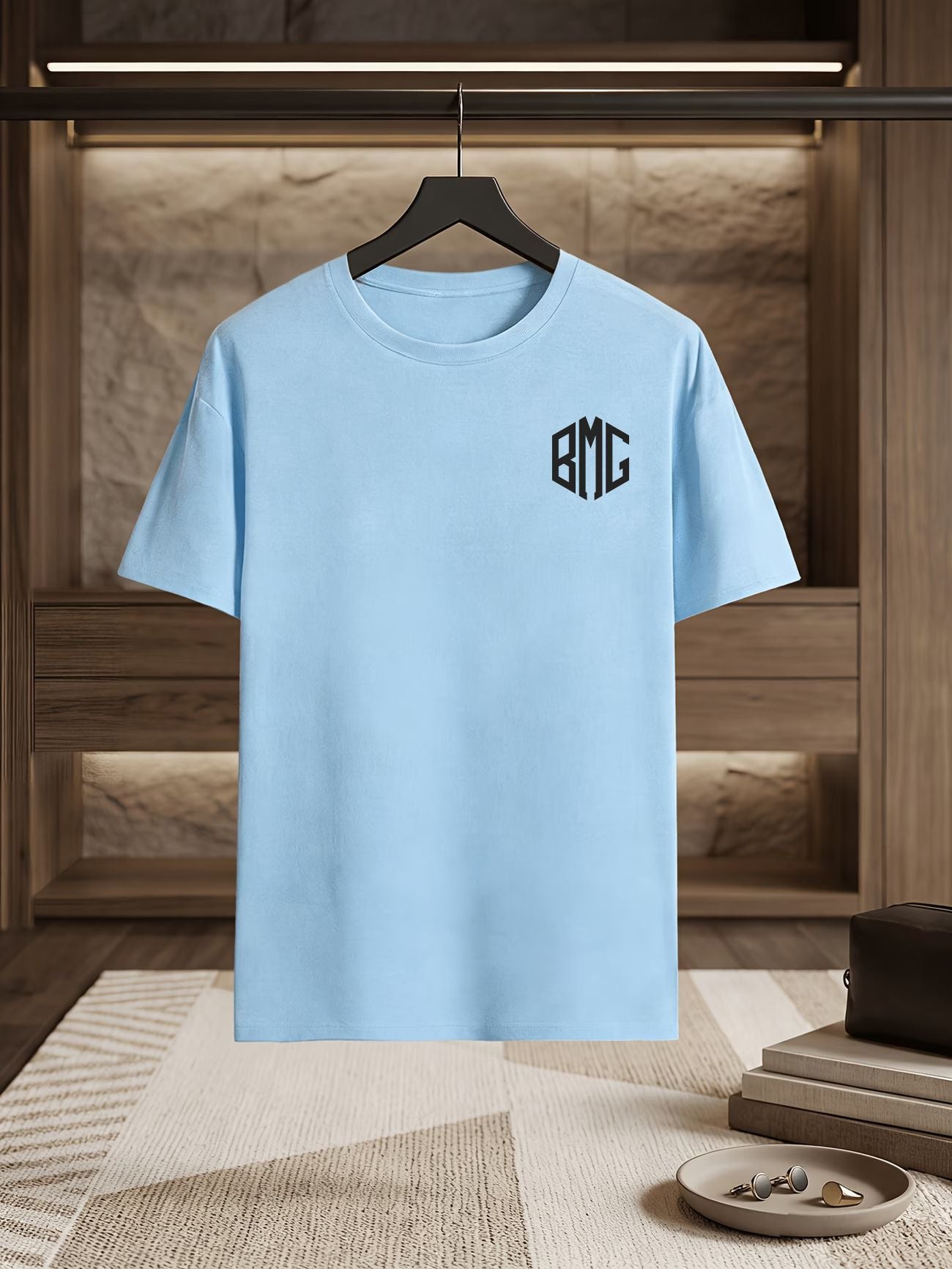 TEESHIRT BMG BLEU